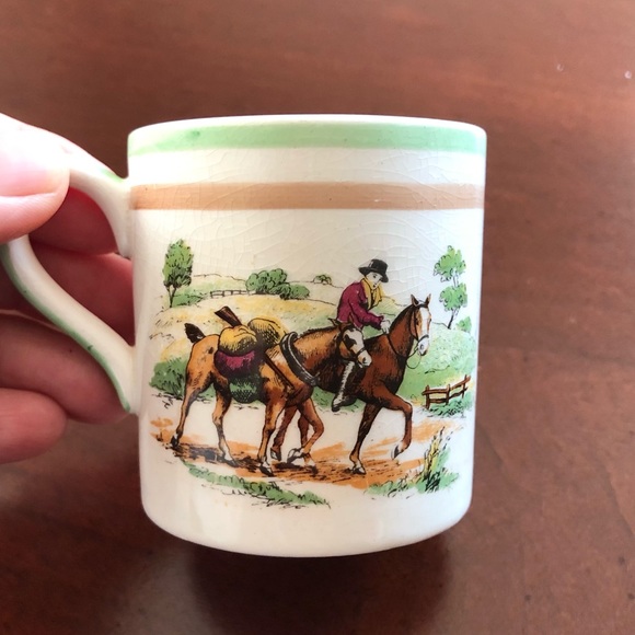 P.V. England Kitchen Vintage Collectors The Equestrian Small Coffee